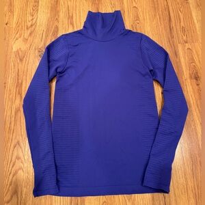 ATHLETA Flurry Blizzard Rib Turtleneck Pullover – Women’s XS – Noble Blue